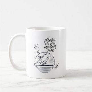 Caneca De Café Pilates É Minha Zona De Conforto