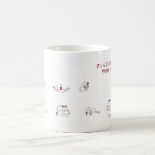 Caneca De Café Pilates para as pessoas que amam o planeta de