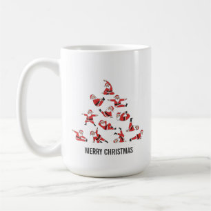 Caneca De Café Pilates Santa Mat Natal