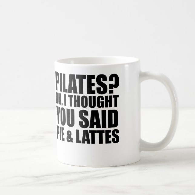 Caneca De Café pilates torta e latão (Direita)