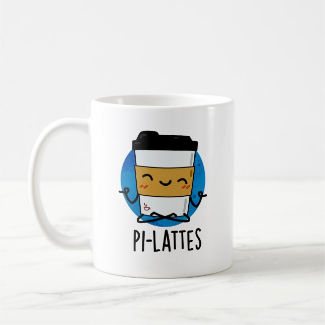 Caneca De Café PiLattes Engraçado Pilates Pun (Esquerda)
