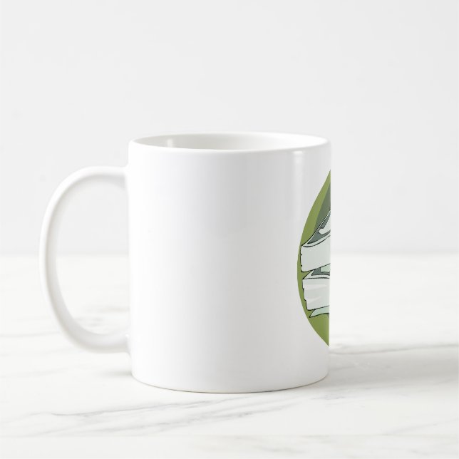 Caneca De Café Pilha de Dinheiro em Espécie Verde (Esquerda)