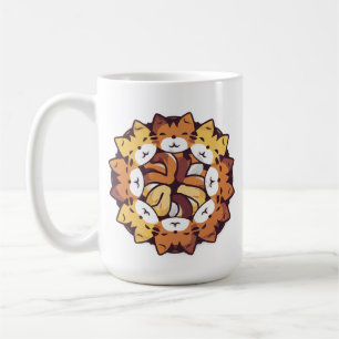Caneca De Café Pilha De Gatos Gatinhos Engraçados, Pão De Gato Bo