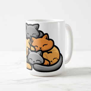 Caneca De Café Pilha De Gatos Gatinhos Engraçados, Pão De Gato Bo