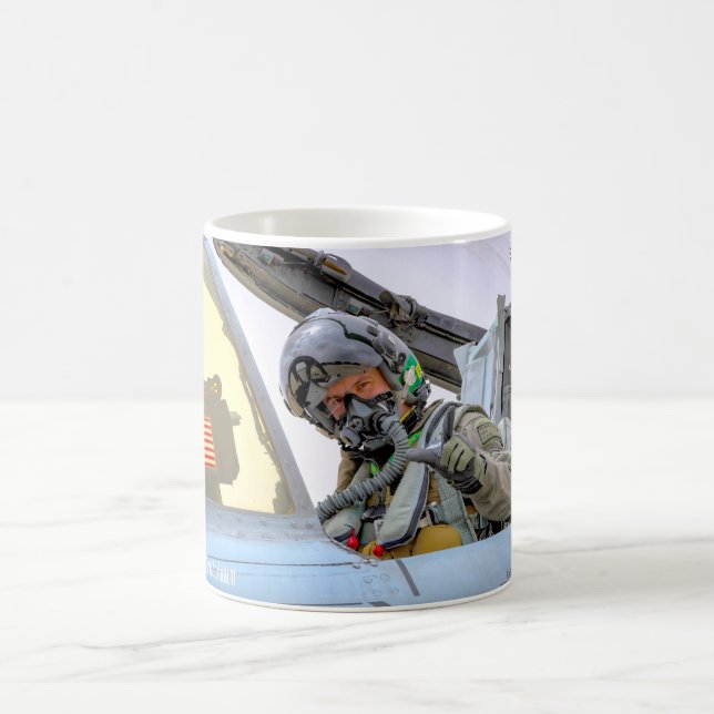 Caneca De Café PILOTO A-10C THunderBOLT II (Centro)