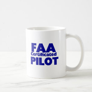 Caneca De Café Piloto Certificated FAA