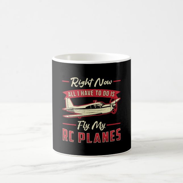 Caneca De Café Piloto de aeronave de avião de avião RC Voa para o (Centro)