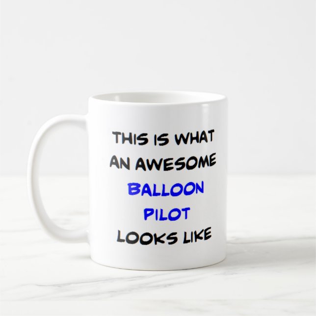 Caneca De Café piloto de balão, incrível (Esquerda)