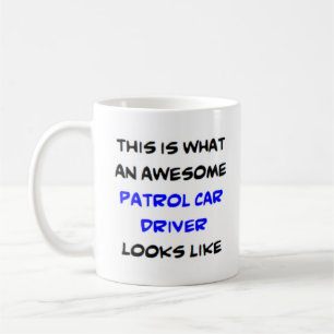 Caneca De Café piloto de carro de patrulha incrível