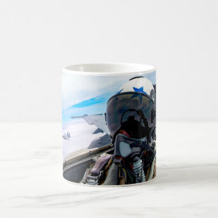 Caneca De Café Piloto de combate de SUPER HORNET F/A-18E