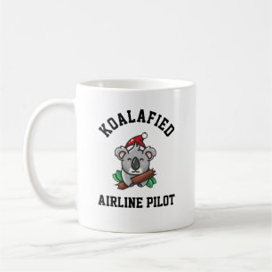 Caneca De Café Piloto de linha aérea Koalafied