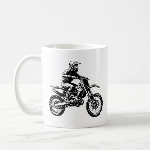 Caneca De Café Piloto de Moto de Terra
