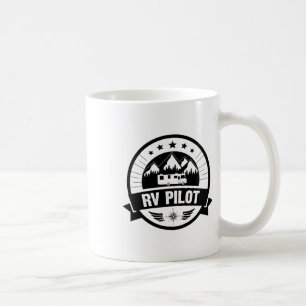 Caneca De Café Piloto De Rv Motorhome Divertido Viagens Para Home