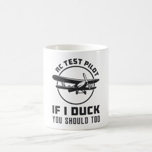 Caneca De Café Piloto de teste RC se eu pego você deveria voar p
