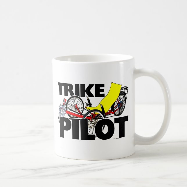 Caneca De Café Piloto de Trike (Direita)