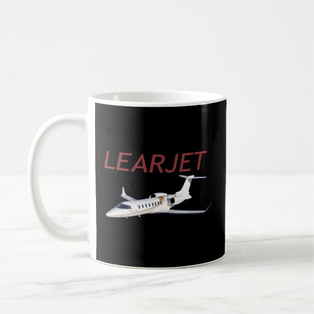 Caneca De Café Piloto de Voo de Avião de Aprenda (Esquerda)