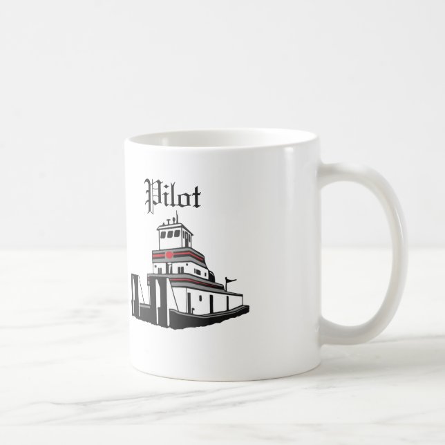 Caneca De Café Piloto do Towboat (Direita)