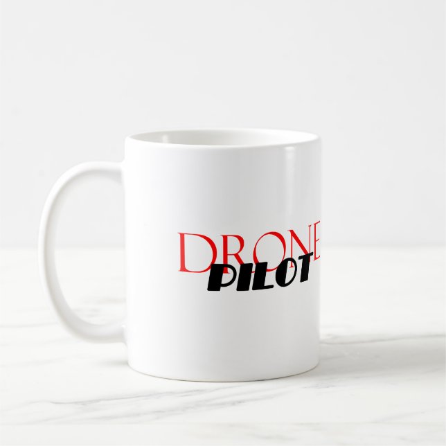 Caneca De Café Piloto Drone (Esquerda)