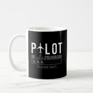 Caneca De Café Piloto Em Curso Aeródromo Futuro - Piloto Aéreo