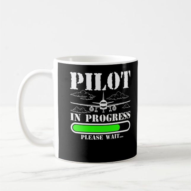 Caneca De Café Piloto Futuro de Carregamento de Avião Piloto Funn (Esquerda)