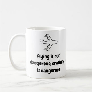 Caneca De Café Piloto Mug - Voos não perigosos Caça Cerâmica 11oz