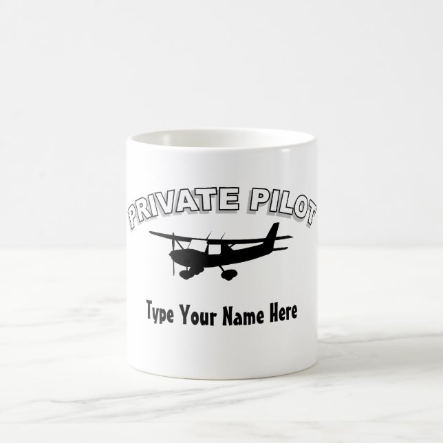 Caneca De Café Piloto privado (Centro)