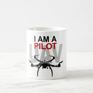 Caneca De Café Piloto quadpiloto UAV Quadcopter