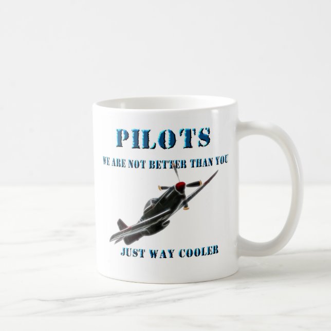 Caneca De Café Pilotos - nós não somos melhores do que você (Direita)