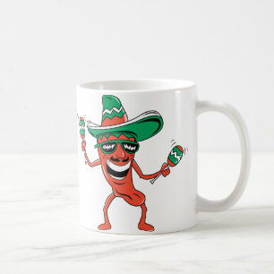 Caneca De Café Pimenta de pimentão da dança