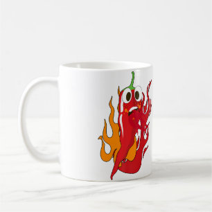 Caneca De Café Pimenta Quente Fogo Ardente