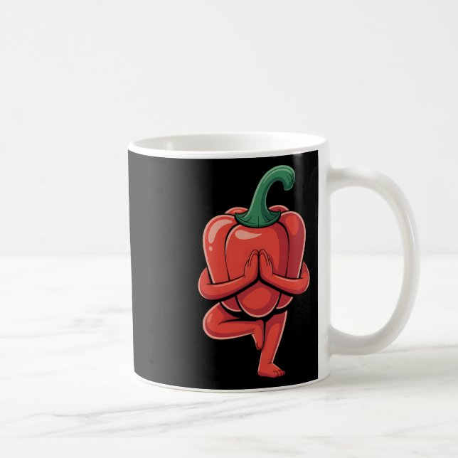 Caneca De Café Pimentão Yoga  (Direita)