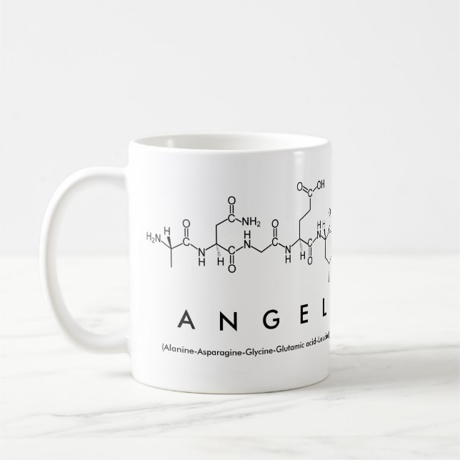 Caneca De Café Pimento anjo nome mug (Esquerda)