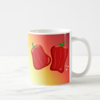 Caneca De Café Pimentões Vermelhos Doces