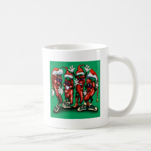 Caneca De Café Pimentos de Natal