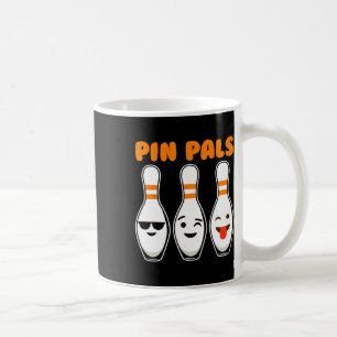 Caneca De Café Pin Pals Bonitas Boliches Engraçadas