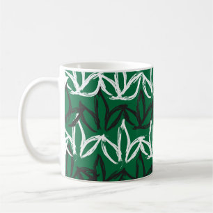 Caneca De Café Pincel abstrato pincelada sem costura padrão, padr