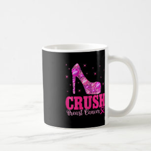 Caneca De Café Pincel cor-de-rosa para a consciência do Cancer da