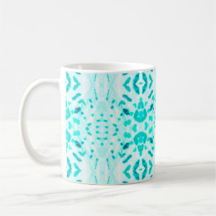 Caneca De Café Pincel Traçado Sem Olhos Fundo. Abstrato Gypsy E