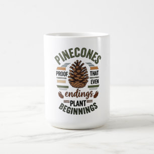 Caneca De Café Pine cone design - A Promessa Evergreen