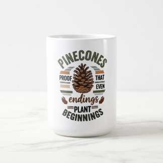 Caneca De Café Pine cone design - A Promessa Evergreen
