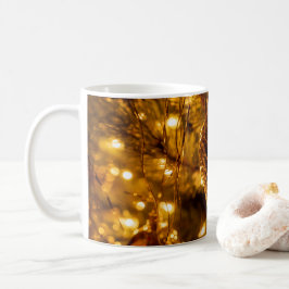 Caneca De Café Pine Cone Dourado de Natal