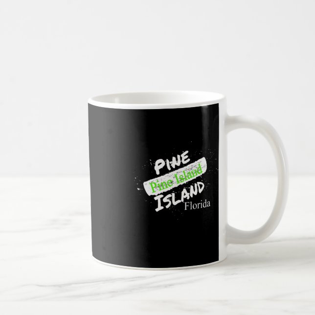 Caneca De Café Pine Island Beaches Fl Flórida Souvenir D (Direita)