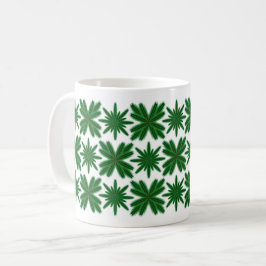 Caneca De Café Pine Snowflakes Clássica Mug 11oz.