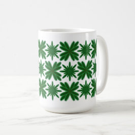 Caneca De Café Pine Snowflakes Mug 15oz.