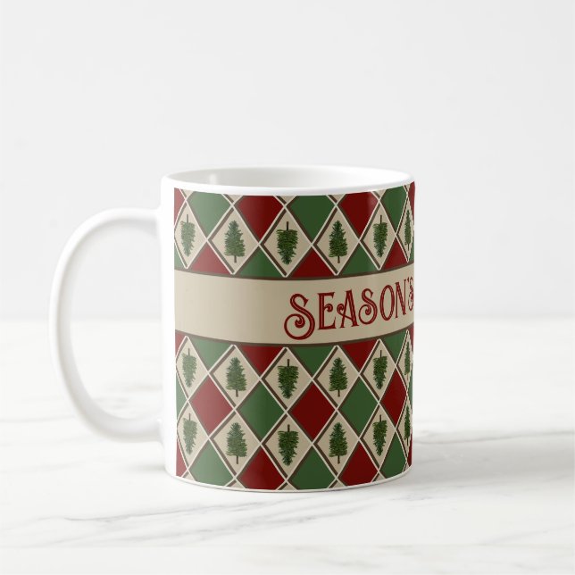 Caneca De Café Pine Tree e Harlequin Mug (Esquerda)