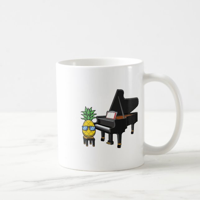 Caneca De Café Pineapple Aloha Beaches Piano Gift Hawaii - Pianis (Direita)