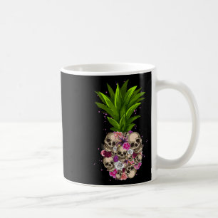 Caneca De Café Pineapple Skull Funny Aloha Beaches Havaí