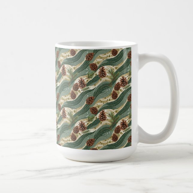 Caneca De Café Pinecone de Natal (Direita)