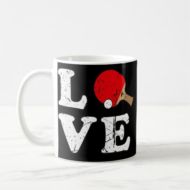 Caneca De Café Ping Pong Love Mesa  (Esquerda)