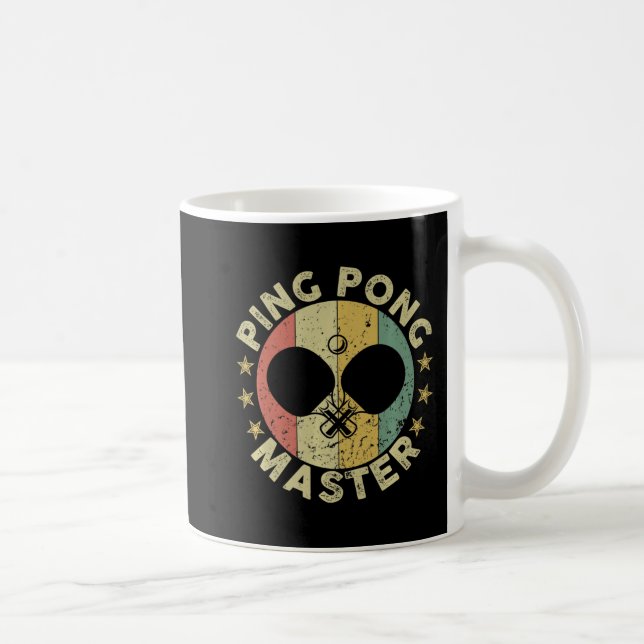 Caneca De Café Ping Pong Master Champion Tênis Coach Paddl (Direita)